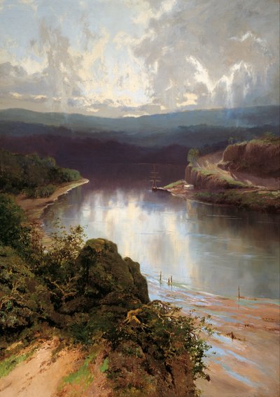 Ein australischer Fjord von W.C. Piguenit